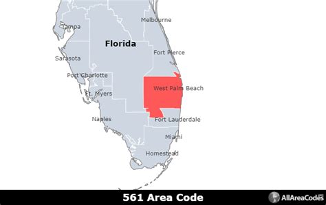 561 Area Code Location Map Time Zone And Phone Lookup