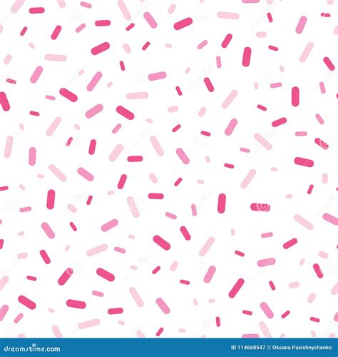 pink confetti sprinkles seamless pattern stock vector illustration of food happiness 114668547