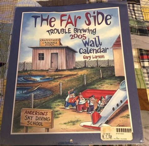 New Sealed The Far Side Trouble Brewing 2005 Wall Hanging Calendar Gary