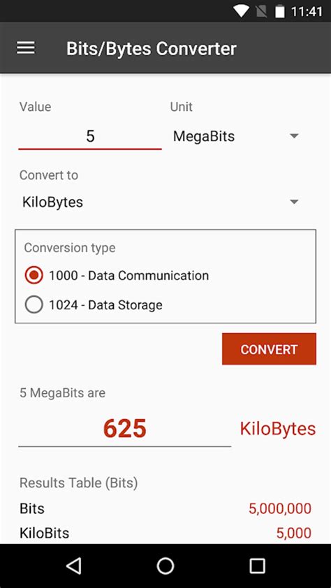 Bits Bytes Binary Converter Network Tools Apk For Android Download