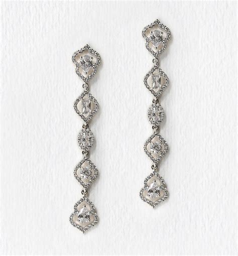 Regal Dainty Drop Earrings With Images Drop Earrings Diamond Drop