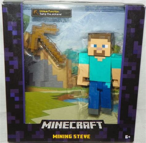 Minecraft ~ Mining Steve Ebay Minecraft Toys Minecraft Action