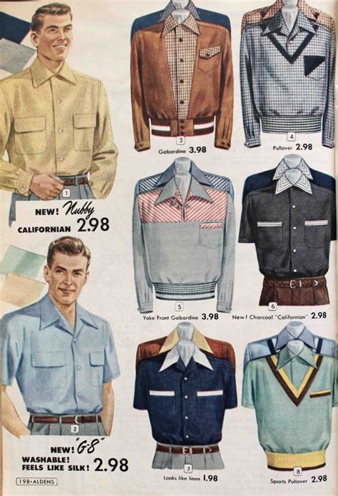 Mens 1950s Casual Clothing History 1950s Mens Clothing 1950s Casual