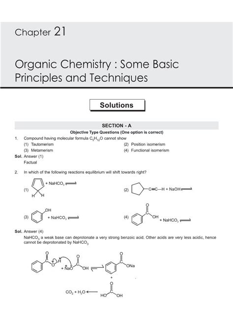 Organic Chemistry Some Basic Principles And Techniques Docslib