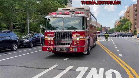 Compilation Of Fdny Apparatus Taking Up From Fires Collapses