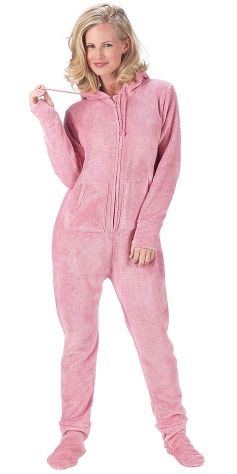 Pink Hoodie Footie For Women Onesie Pajamas From Pajamagram 7999 Hoodiefootie Pajamas