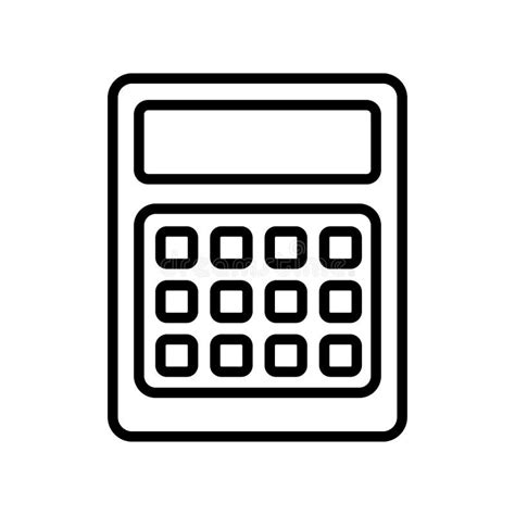 Calculator Icon Vector Sign And Symbol Isolated On White Background