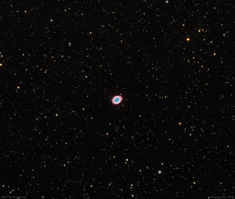 M57 The Ring Nebula In Lyra With Tec 140 And Atik 460 Ccd Camera Sk Astro