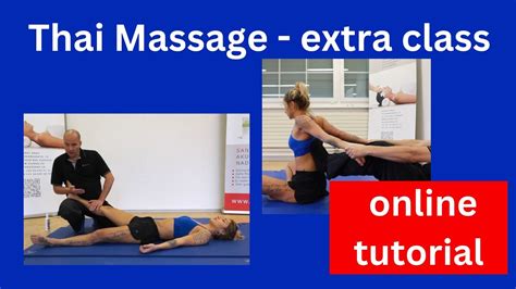 Free Tutorial Thai Massage Combined With Sports Massage Manual