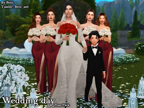 The Sims Resource Wedding Day Pose Pack
