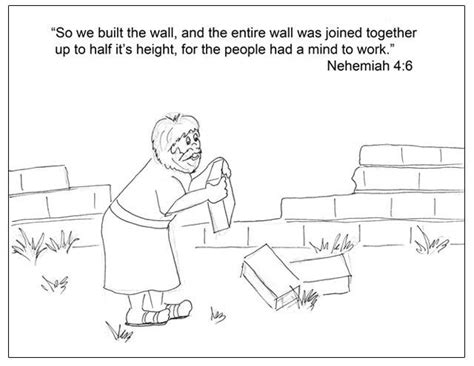 Image Result For Coloring Page Nehemiah Praying Bible Story Crafts