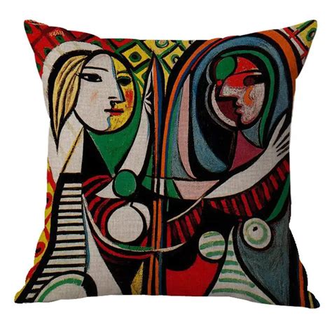 Buy Drop Ship Picasso Pillow Covers Cafe Sofa Chair