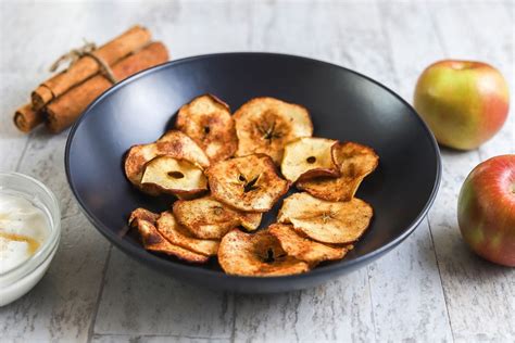 Air Fryer Apple Chips And Dip Mealthy Com Recipe Apple Chips