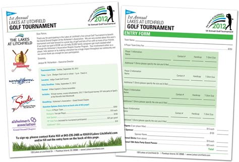 Golf Flyer With Sign Up Sheet Golf Tournament Golf Websites Tournaments