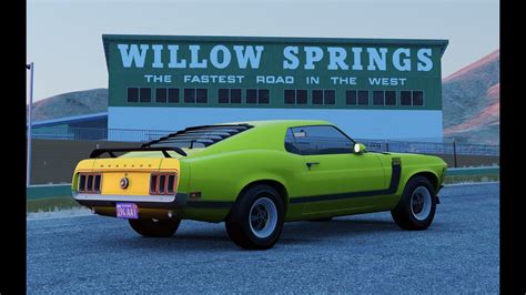 Assetto Corsa Ford Mustang Boss Willow Springs Youtube