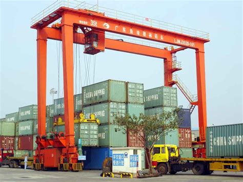 Rubber Tyred Container Gantry Crane Rtg China Rubber Tyred Gantry