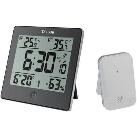 Taylor Wireless Indoor Outdoor Weather Station F C Temperature