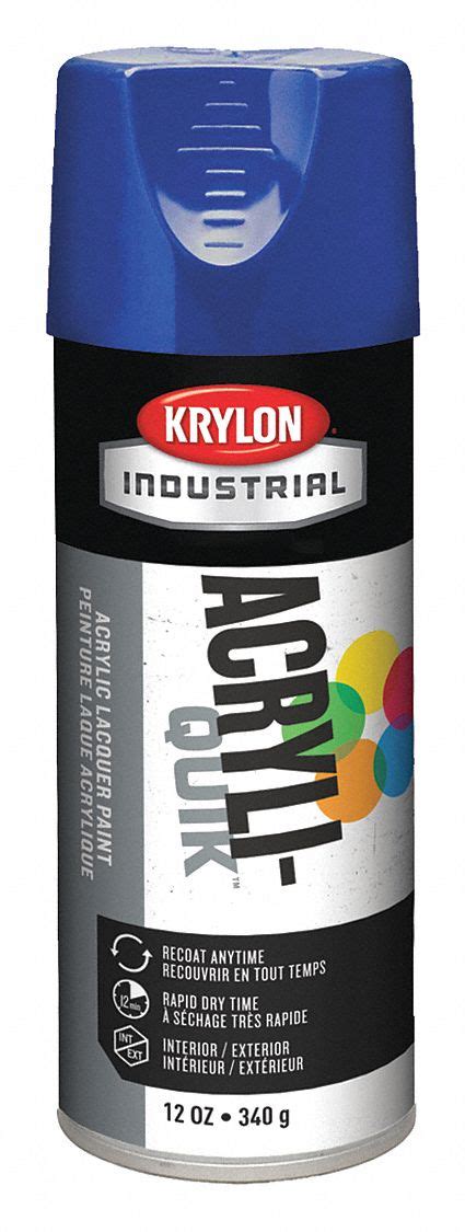 Krylon Industrial Acryli Quik Spray Paint In High Gloss True Blue For