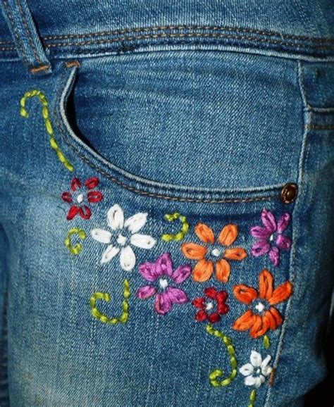 How To Embroider Flowers On Jeans
