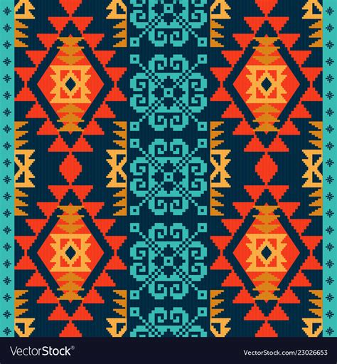 Navajo Style Ethnic Pattern Royalty Free Vector Image