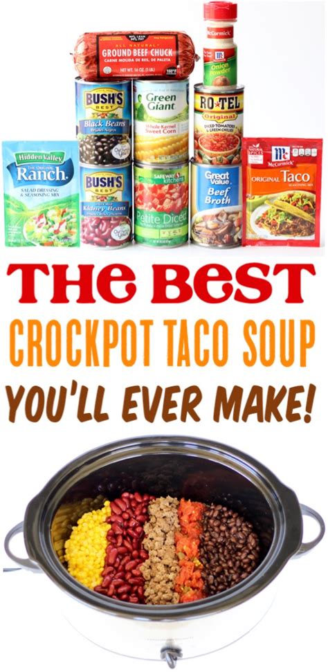 Posted by madison on october 2, 2008. Easy Crockpot Taco Soup Recipe! {Quick Prep} - The Frugal ...