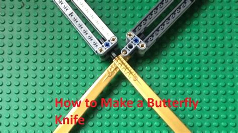 How To Make A Lego Butterfly Knife Youtube