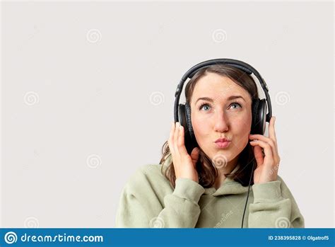 Young Woman Listening To Music With Headphones Stock Photo Image Of