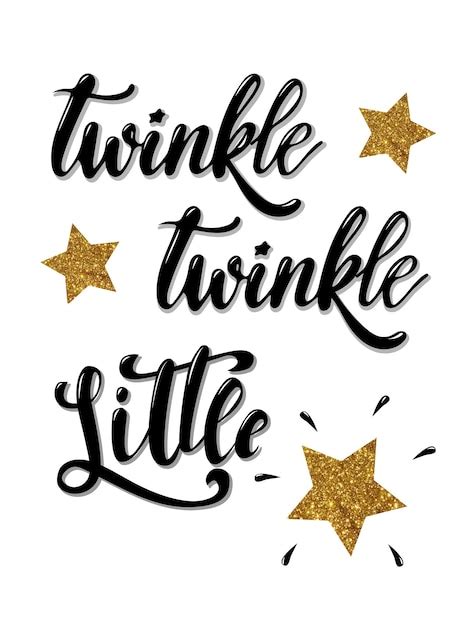Premium Vector Twinkle Twinkle Little Star Card Banner Poster Design