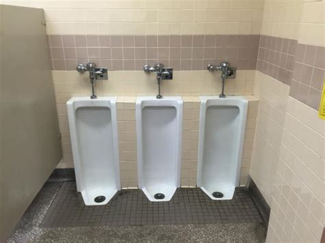 The Urinals Of Roosevelt Middle School