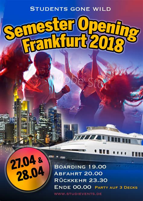 Plakat Design Für Semester Opening 2018 Frankfur Plakate