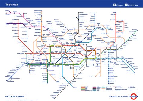 Elizabeth Line London Underground Map
