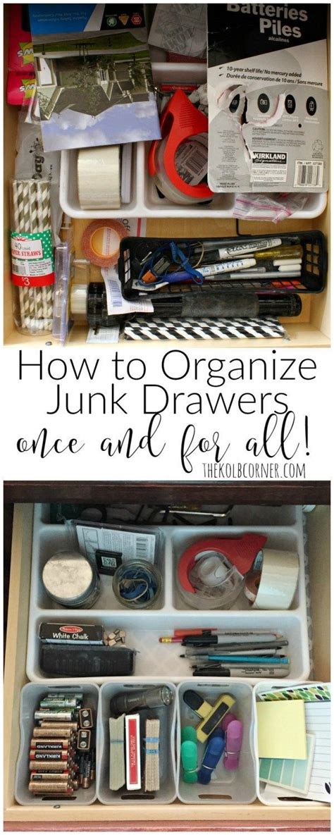 How To Organize Junk Drawers Once And For All Junk Drawer Organizing