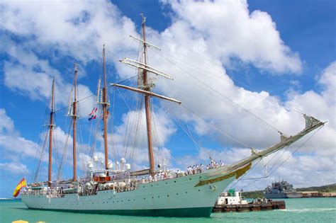 Spanish Ship Arrives In Commemoration The 500th Anniversary Of Magellan
