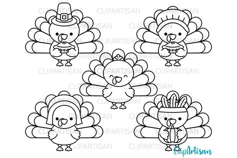 Turkey Day Clipart Thanksgiving Turkeys Graphic By Clipartisan
