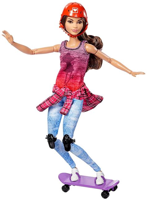 Mattel Barbie Dvf70 Made To Move Skaterin Puppe Barbies Puppen Barbie Fashionista Barbie