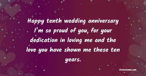 40 Best 10th Anniversary Wishes For Husband Statustown