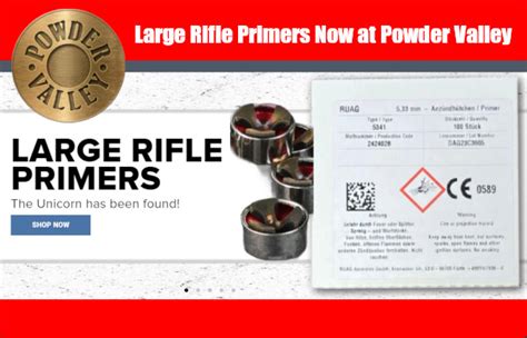Ruag Large Rifle Primers Available Now At Powder Valley Daily Bulletin