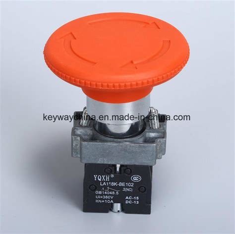 6 380v Mushroom Emergency Type Push Button Switch China Push Button