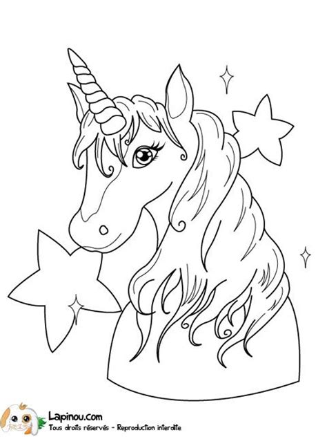 Une licorne est une créature imaginaire, mythique et généralement blanc comme un cheval représenté. Coloriage Licorne à colorier - Dessin à imprimer | Licorne ...