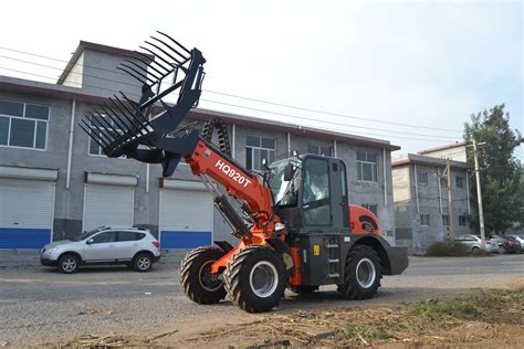 Haiqin Brand New Telescopic Wheel Loader Hq920t With Grass Fork