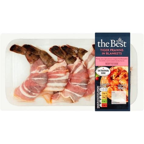 Morrisons The Best Tiger Prawns In Blankets 185g Compare Prices
