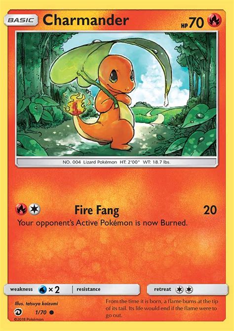 Charmander 1 Dragon Majesty 2018 Pokemon Card