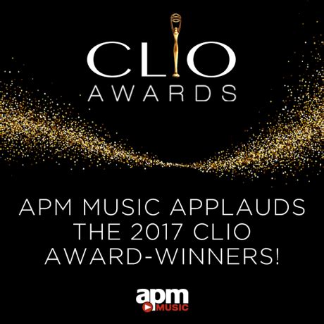 The clio awards are the world's most recognizable international advertising awards, presented annually to reward. APM Music - APM Music Celebrates the 2017 Clio Award-Winners