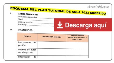 Plan Anual De Tutoría 2023 Docente21