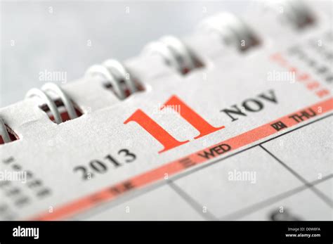 2013 November Calendar Stock Photo Alamy
