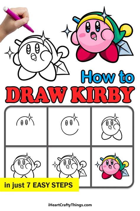 Kirby Drawing How To Draw Kirby Step By Step