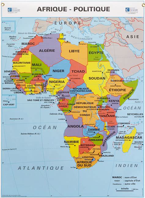 Carte De L Afrique Cartes Sur Le Continent Africains Afrika Karte