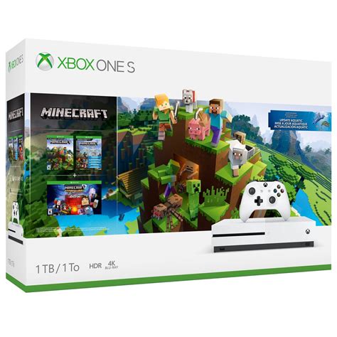 Microsoft Xbox One S 1tb Minecraft Bundle White 234