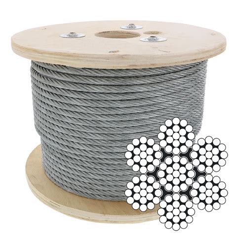 7x19 Galvanized Aircraft Cable — Nelson Wire Rope