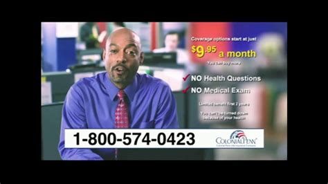 When using the colonial penn rate chart just remember it calculates premiums for death benefits in units that are 9.95 each and equal up to $1,333. Colonial Penn Life Insurance TV Commercial, 'It Is Possible' - iSpot.tv